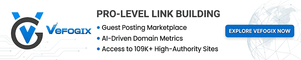 Vefogix pro-level link building and guest posting marketplace